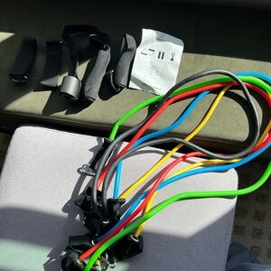 Resistance Loop Band Set with Handles - Multicolor